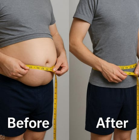 減重前後對比圖